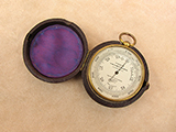 Victorian pocket barometer with altimeter by Negretti & Zambra